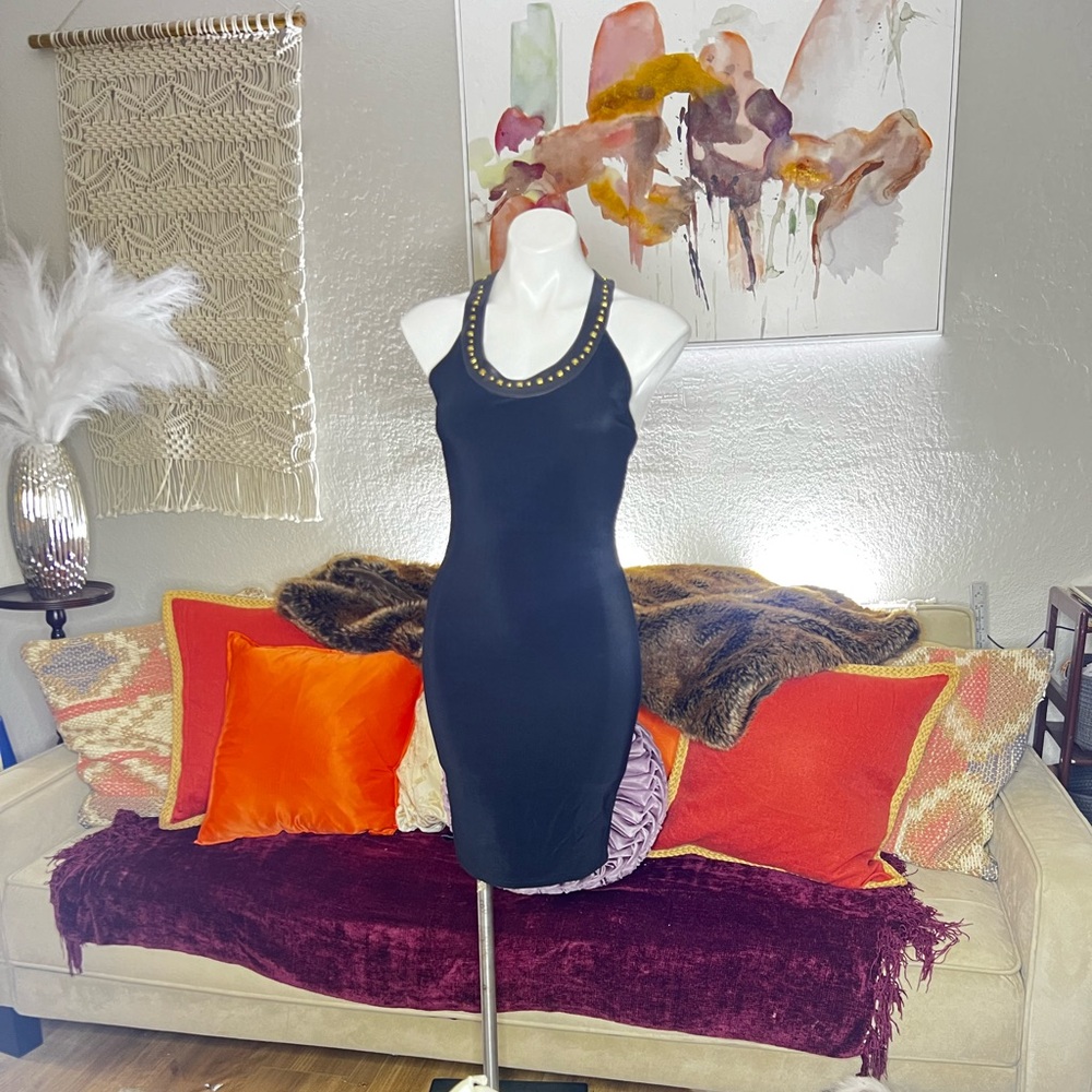 Vintage Black halter dress